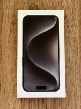 Apple iPhone 15 Pro Black Titanium Box 128GB– Empty Box Only